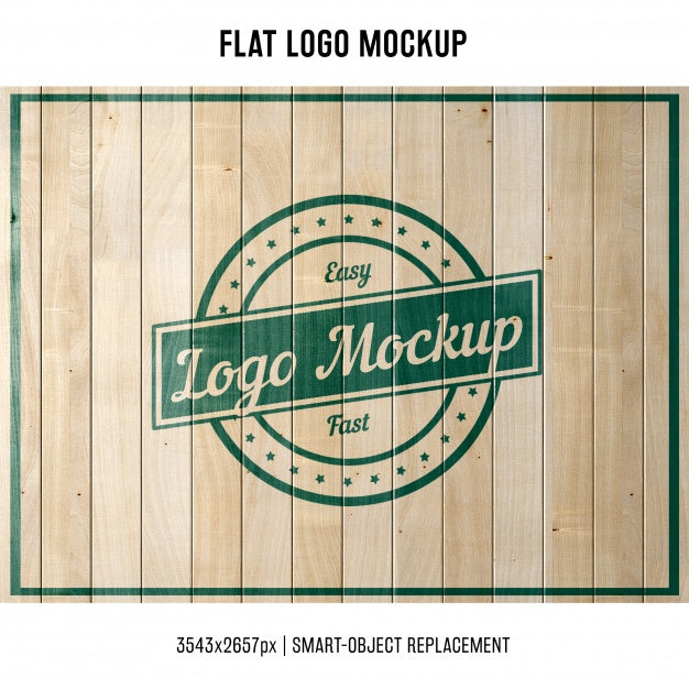 Free Stamped Logo Mock Up Psd