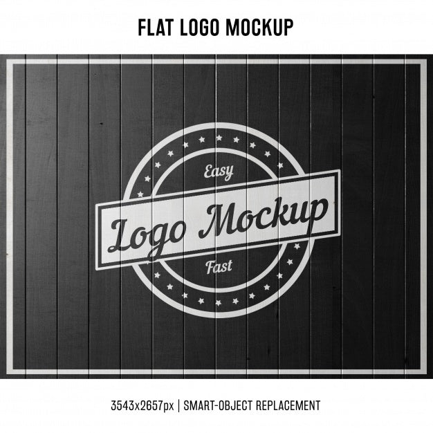 Free Stamped Logo Mock Up Psd