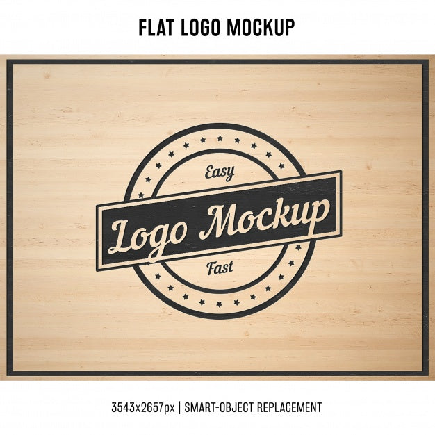 Free Stamped Logo Mock Up Psd