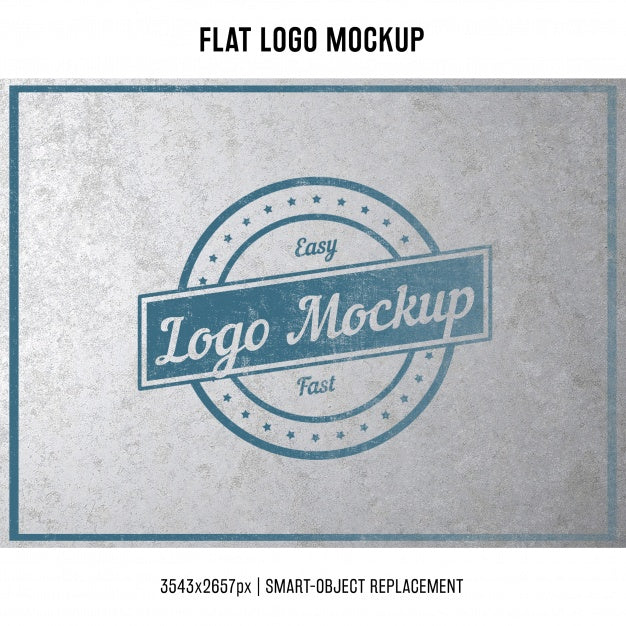 Free Stamped Logo Mock Up Psd