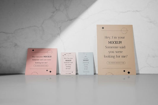 Free Stand-Up Stationery Mock-Up Paper Psd