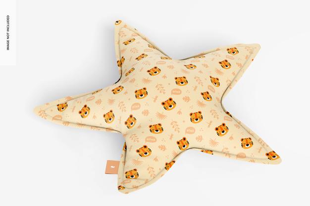 Free Star Pillow Mockup Psd