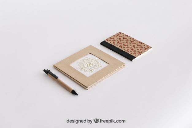 Free Stationery Cardboard Concept Psd