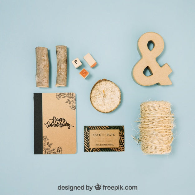 Free Stationery Cardboard Concept Psd