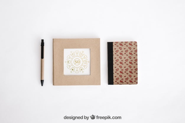 Free Stationery Cardboard Concept Psd