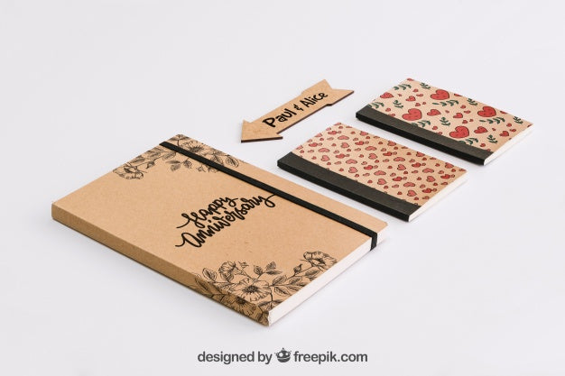 Free Stationery Cardboard Concept Psd