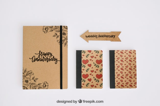 Free Stationery Cardboard Concept Psd