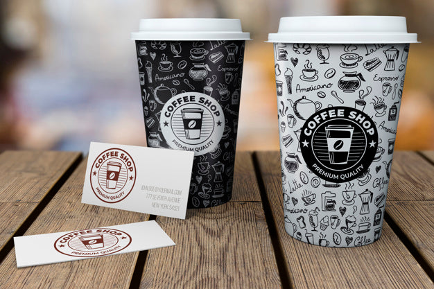 Free Stationery Mockup For Coffee Shop Psd