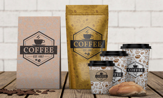 Free Stationery Mockup For Coffee Shop Psd