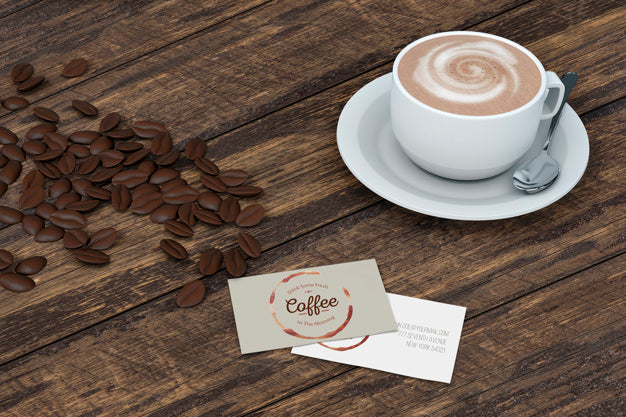 Free Stationery Mockup For Coffee Shop Psd