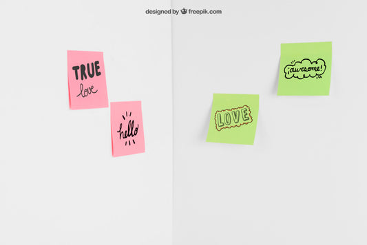Free Sticky Notes In Corner Psd