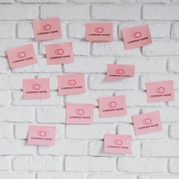 Free Sticky Notes Mock-Up Set Psd