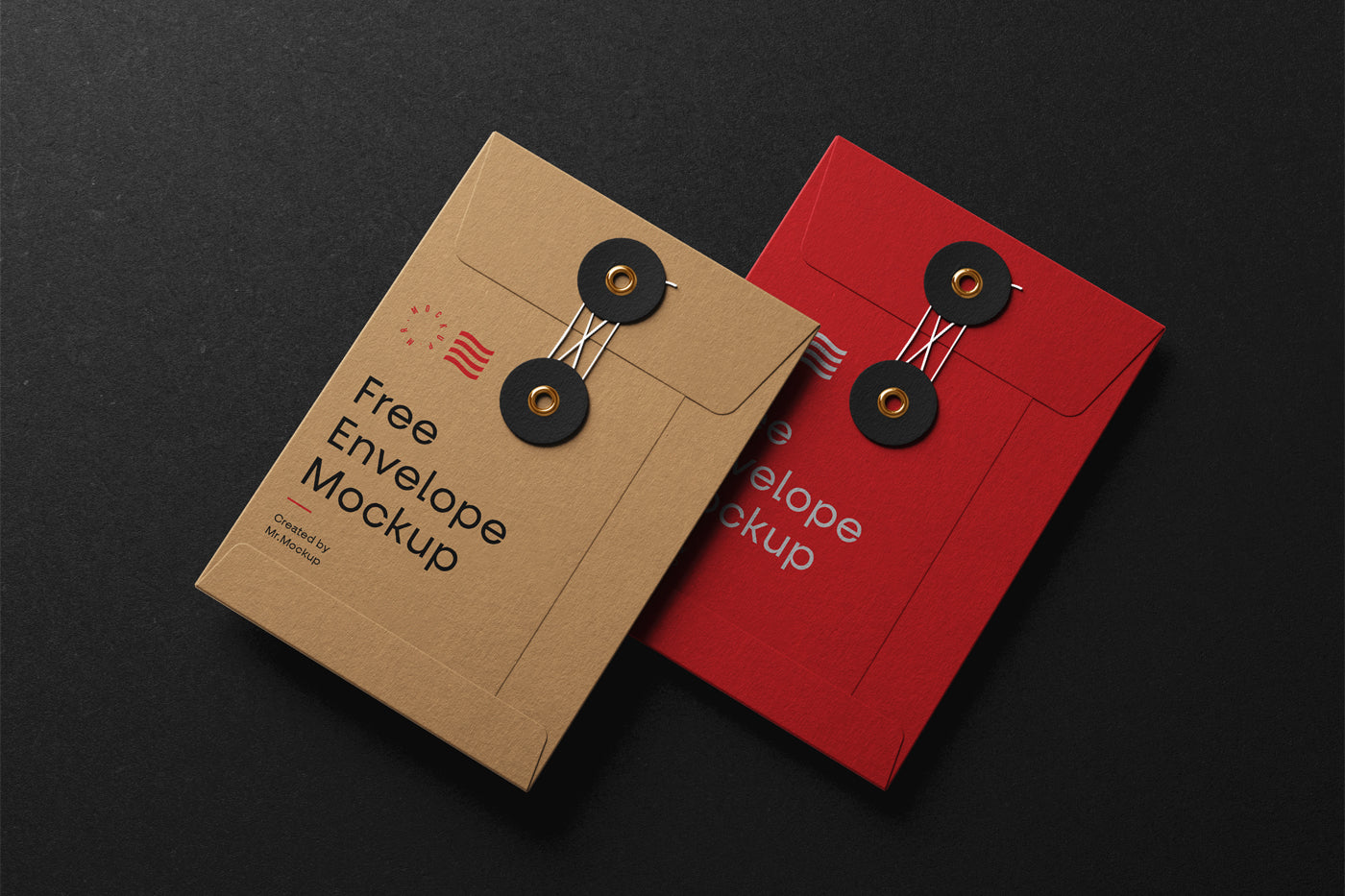 Free String Envelope Mockups