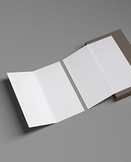 Free Stylish Brand Bi-Fold Brochure Mockup Psd 2019