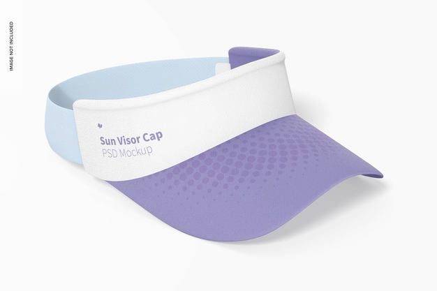 Free Sun Visor Cap Mockup, Right View Psd