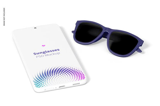 Free Sunglasses Mockup, Right View Psd