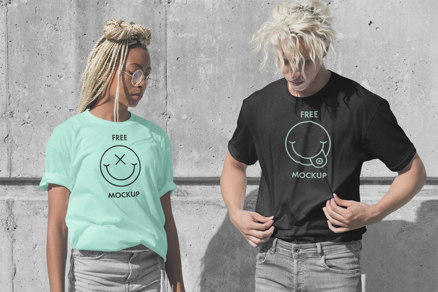 Free T-Shirts Psd Mockup