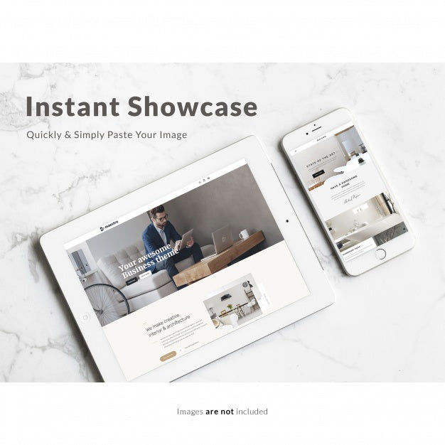 Free Tablet And Phone Mock Up Psd