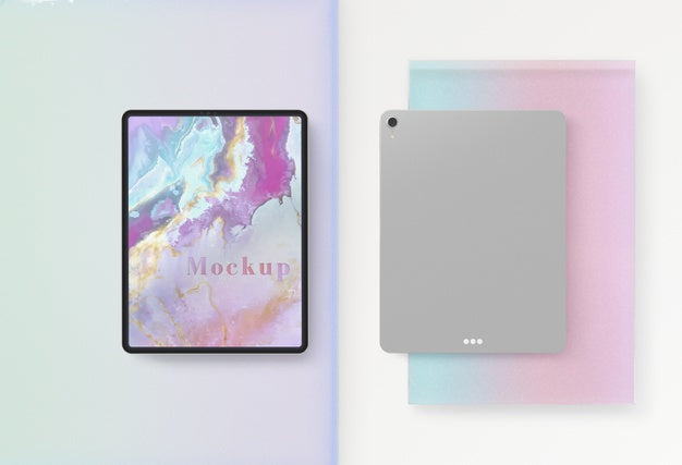 Free Tablet Device Front And Back Design Psd