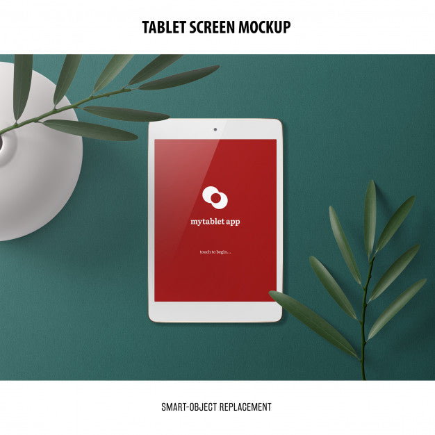 Free Tablet Screen Mockup Psd