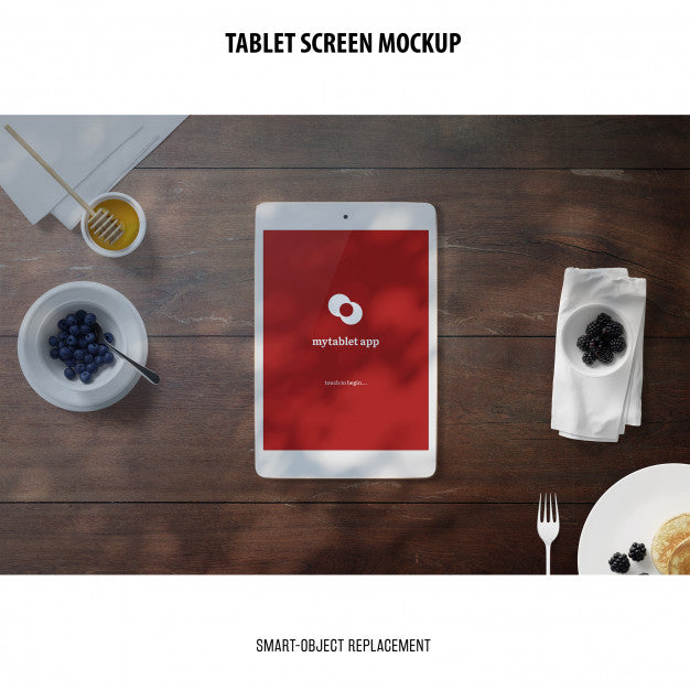 Free Tablet Screen Mockup Psd