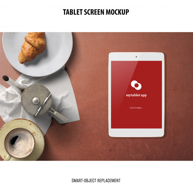 Free Tablet Screen Mockup Psd