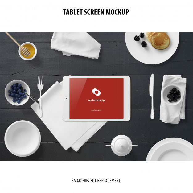 Free Tablet Screen Mockup Psd