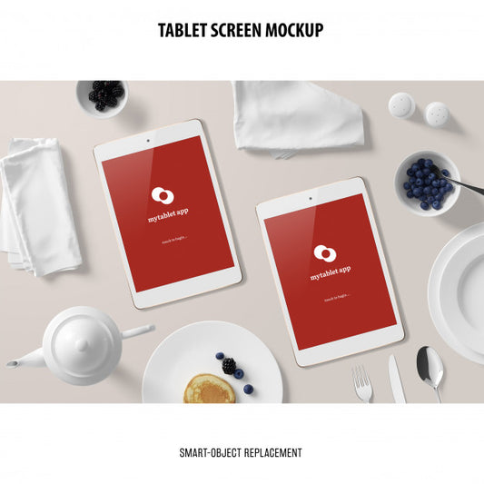 Free Tablet Screen Mockup Psd