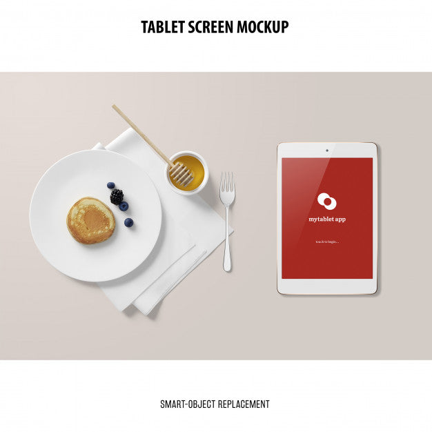 Free Tablet Screen Mockup Psd