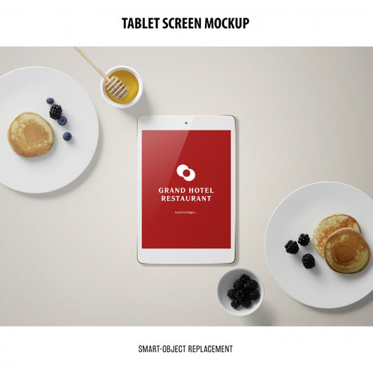 Free Tablet Screen Mockup Psd