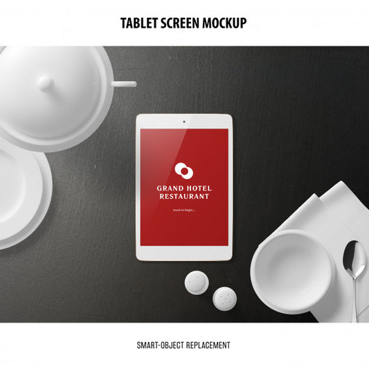 Free Tablet Screen Mockup Psd