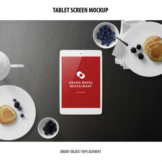 Free Tablet Screen Mockup Psd