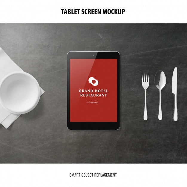 Free Tablet Screen Mockup Psd