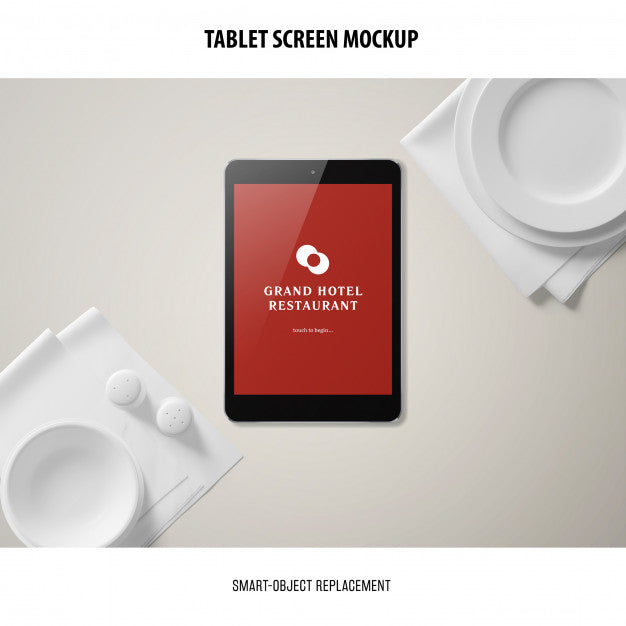 Free Tablet Screen Mockup Psd