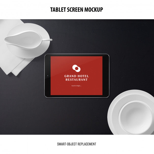 Free Tablet Screen Mockup Psd