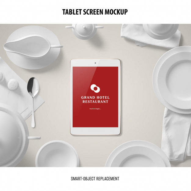 Free Tablet Screen Mockup Psd