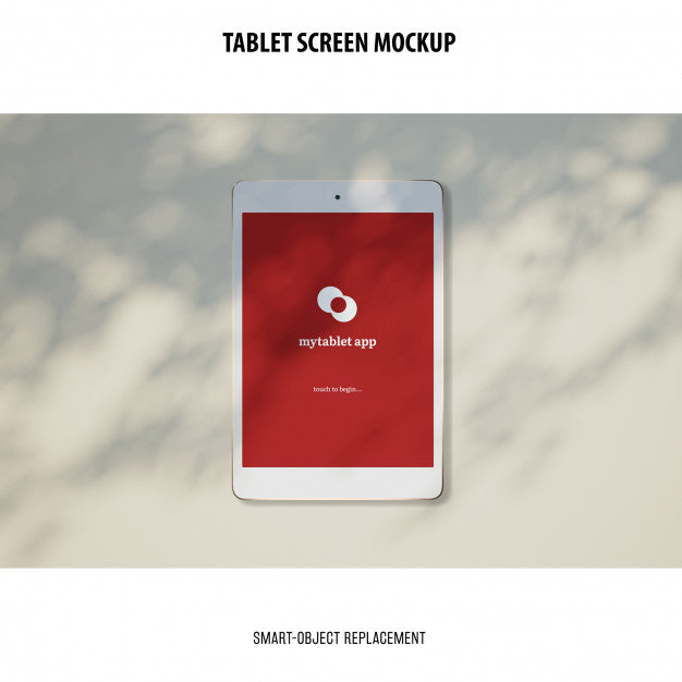 Free Tablet Screen Mockup Psd