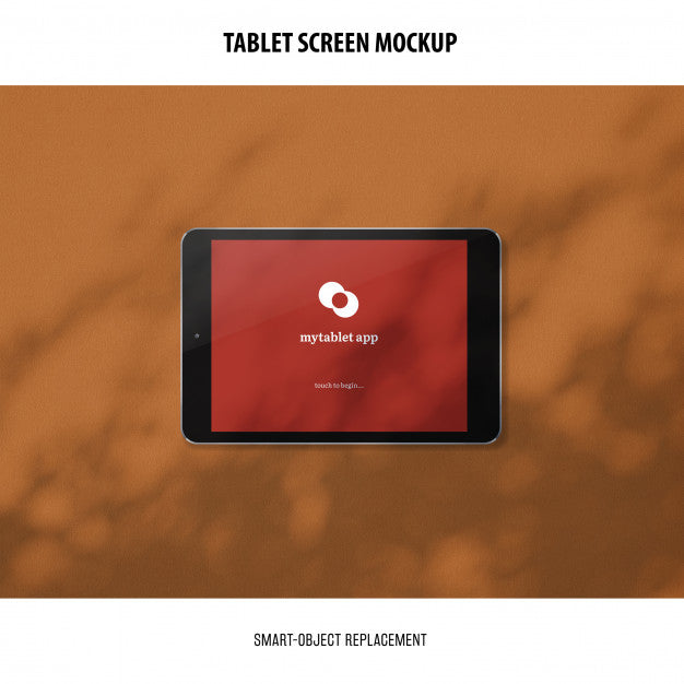 Free Tablet Screen Mockup Psd