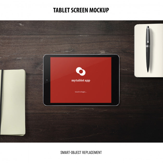 Free Tablet Screen Mockup Psd