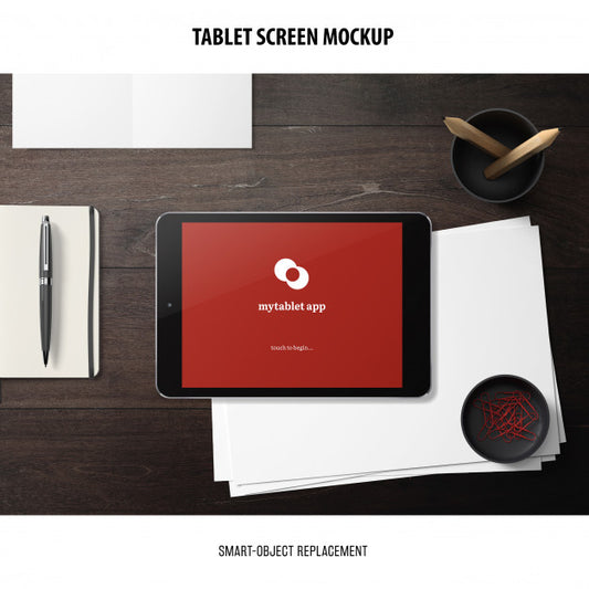 Free Tablet Screen Mockup Psd