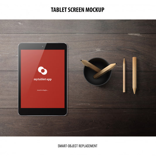 Free Tablet Screen Mockup Psd