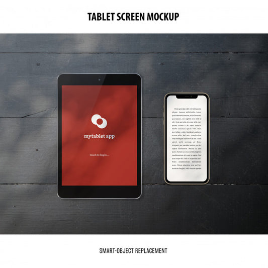 Free Tablet Screen Mockup Psd