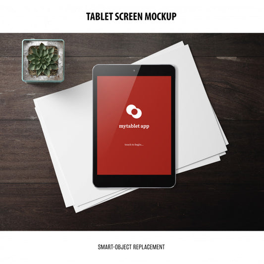 Free Tablet Screen Mockup Psd