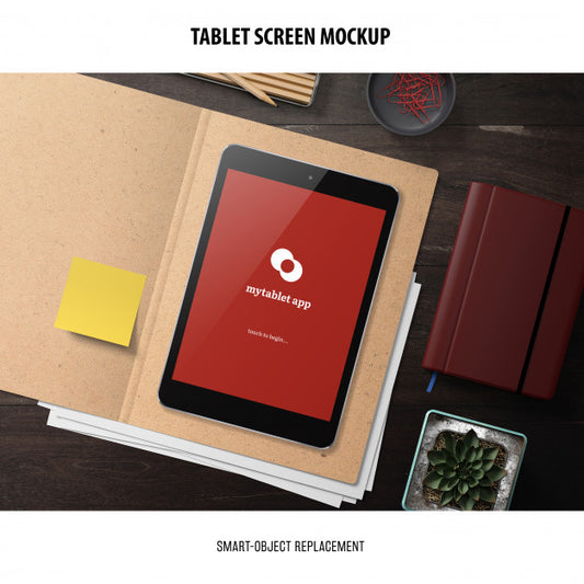 Free Tablet Screen Mockup Psd