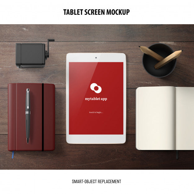 Free Tablet Screen Mockup Psd