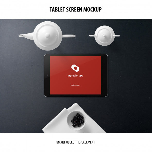 Free Tablet Screen Mockup Psd