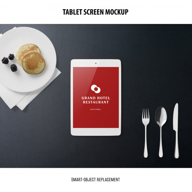 Free Tablet Screen Mockup Psd