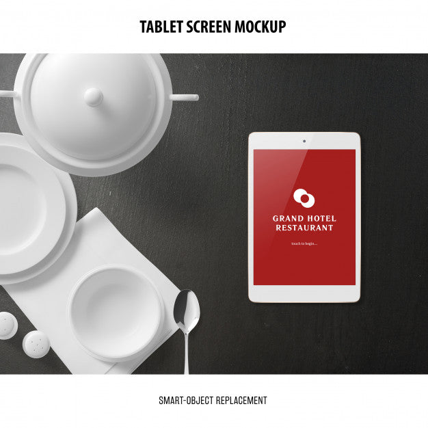 Free Tablet Screen Mockup Psd