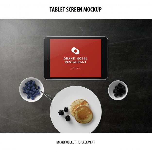 Free Tablet Screen Mockup Psd