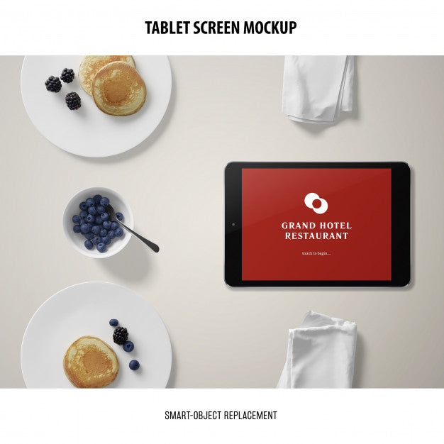 Free Tablet Screen Mockup Psd